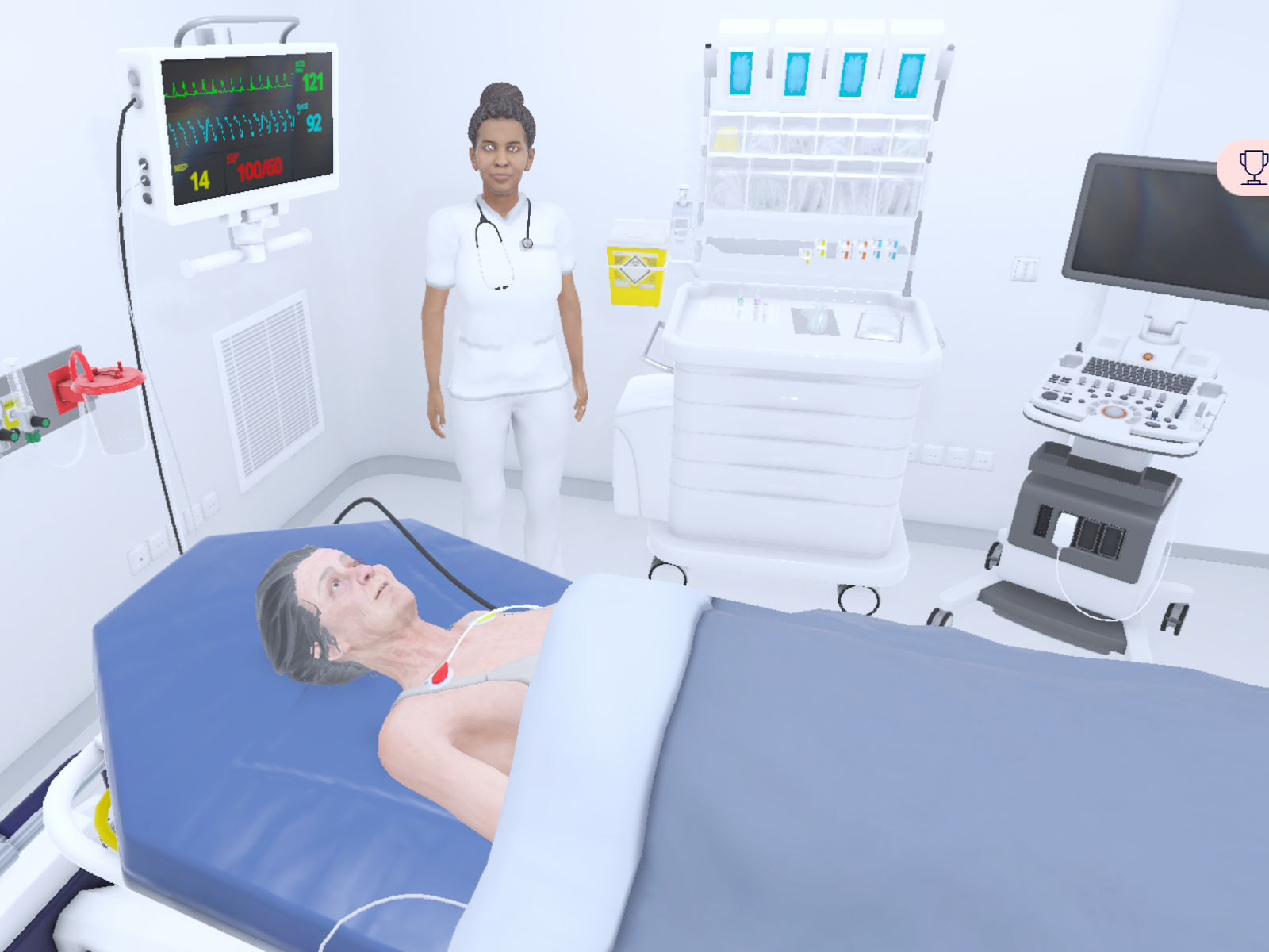 Patient in hospital